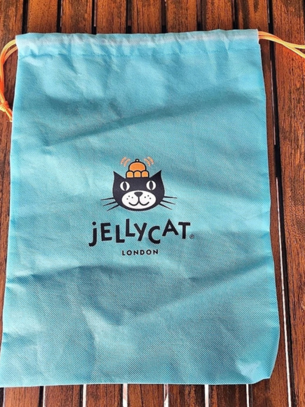 Jellycat London Dust Bag Medium Blue Drawstring Storage Gift Bag Pouch 11.5x15.5